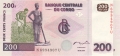 Congo Democratic Republic 200 Francs, 30. 6.2000
